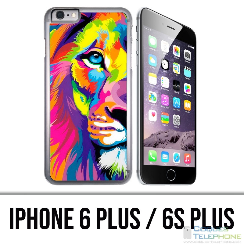 Coque iPhone 6 PLUS / 6S PLUS - Lion Multicolore