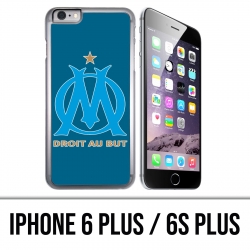 IPhone 6 Plus / 6S Plus Hülle - Logo Om Marseille Großer blauer Hintergrund