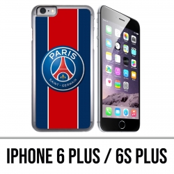 Coque iPhone 6 PLUS / 6S PLUS - Logo Psg New Bande Rouge