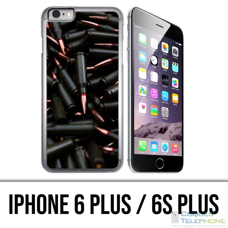 Custodia per iPhone 6 Plus / 6S Plus - Munizione nera