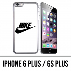 Custodia per iPhone 6 Plus / 6S Plus - Logo Nike bianco