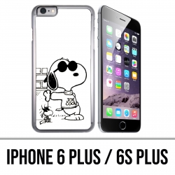 Funda para iPhone 6 Plus / 6S Plus - Snoopy Negro Blanco