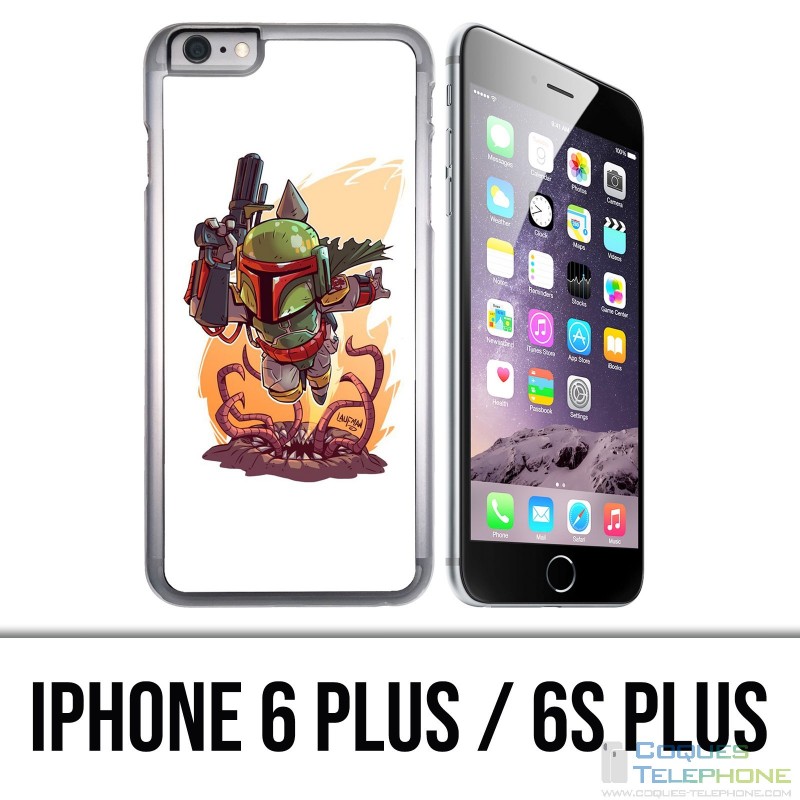 Coque iPhone 6 PLUS / 6S PLUS - Star Wars Boba Fett Cartoon