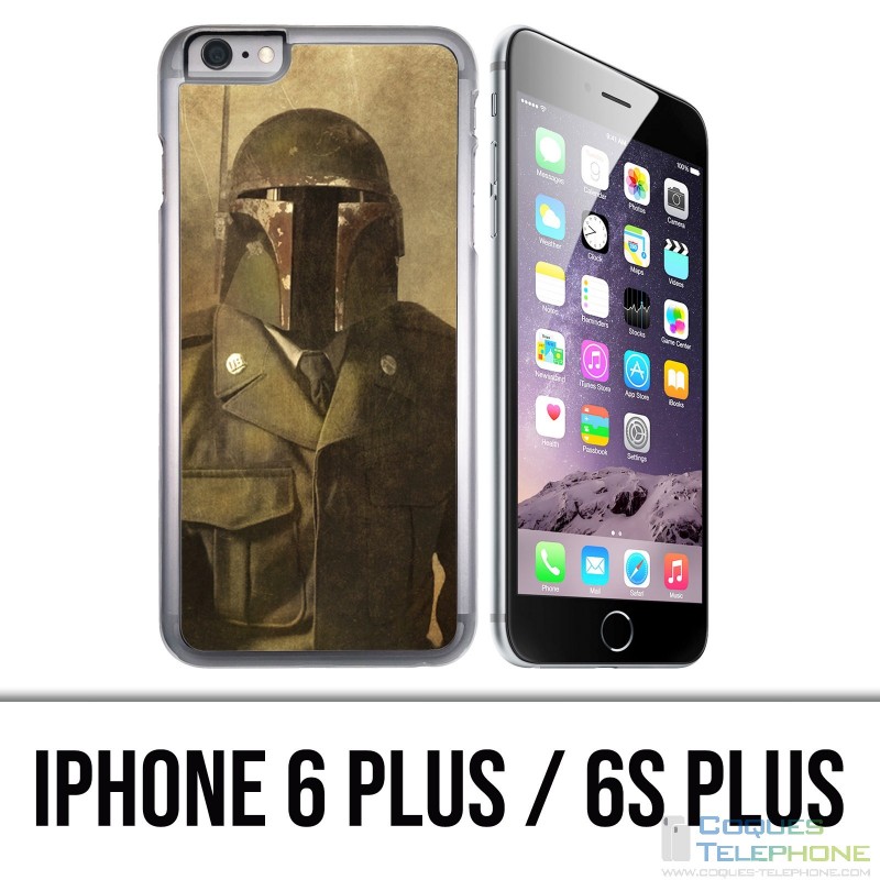 Custodia per iPhone 6 Plus / 6S Plus - Star Wars Boba Fett vintage