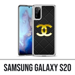 Samsung Galaxy S20 Hülle - Chanel Logo Leder