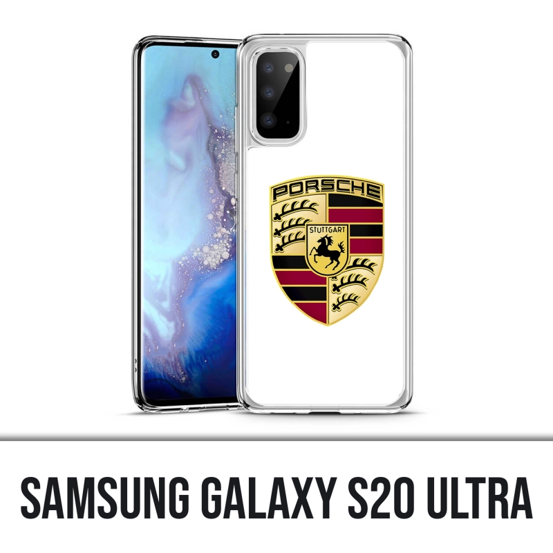 Custodia Samsung Galaxy S20 Ultra - Porsche bianco logo