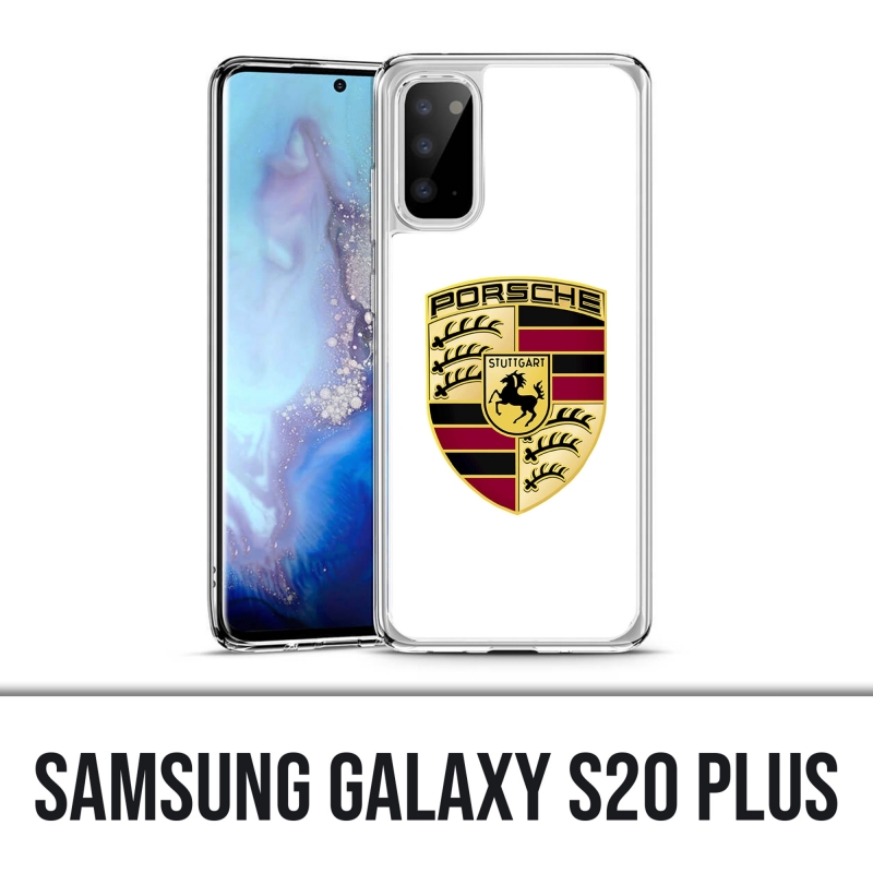 Custodia Samsung Galaxy S20 Plus - Porsche bianco logo