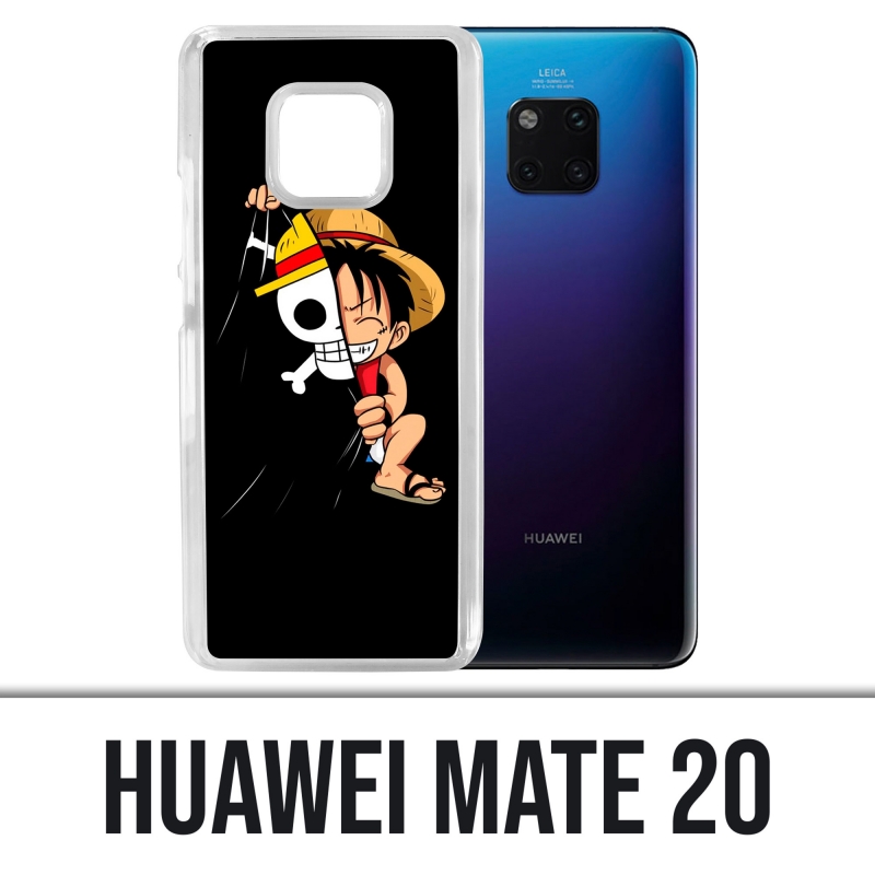 Coque Huawei Mate 20 - One Piece baby Luffy Drapeau