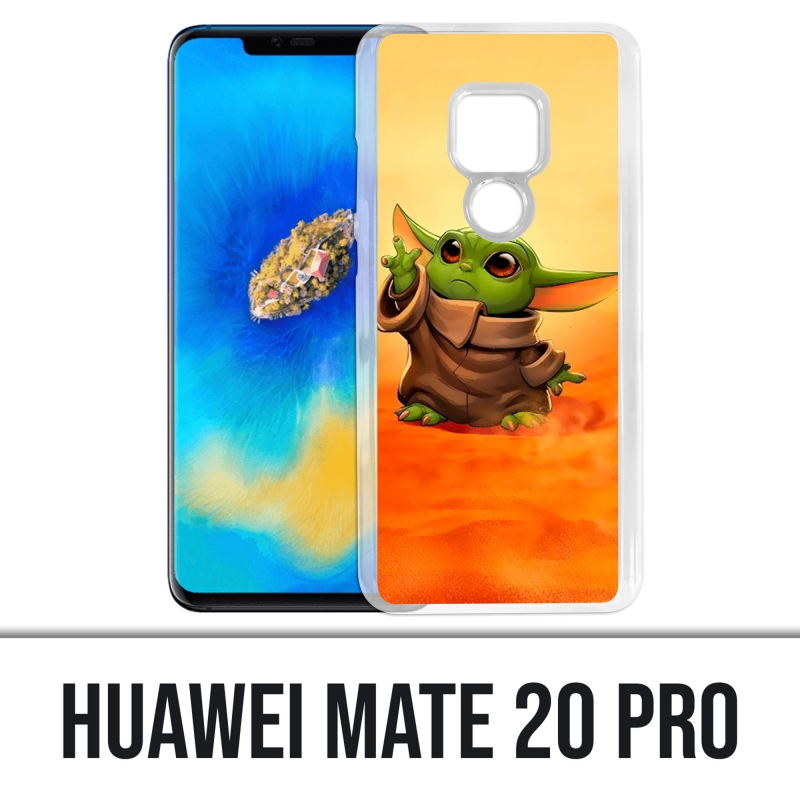 Coque Huawei Mate 20 PRO - Star Wars baby Yoda Fanart