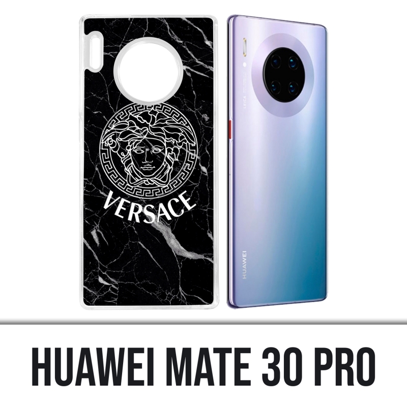 Huawei Mate 30 Pro Hülle - Versace schwarzer Marmor