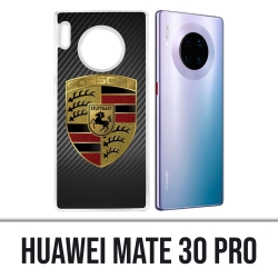 Huawei Mate 30 Pro Hülle - Porsche Carbon Logo