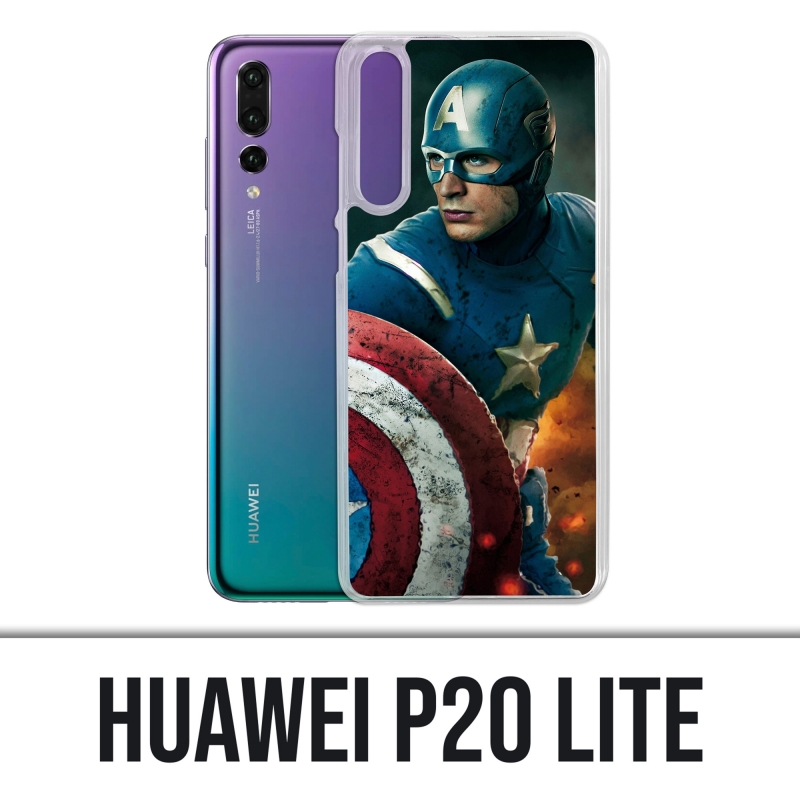 Custodia Huawei P20 Lite - Captain America Comics Avengers