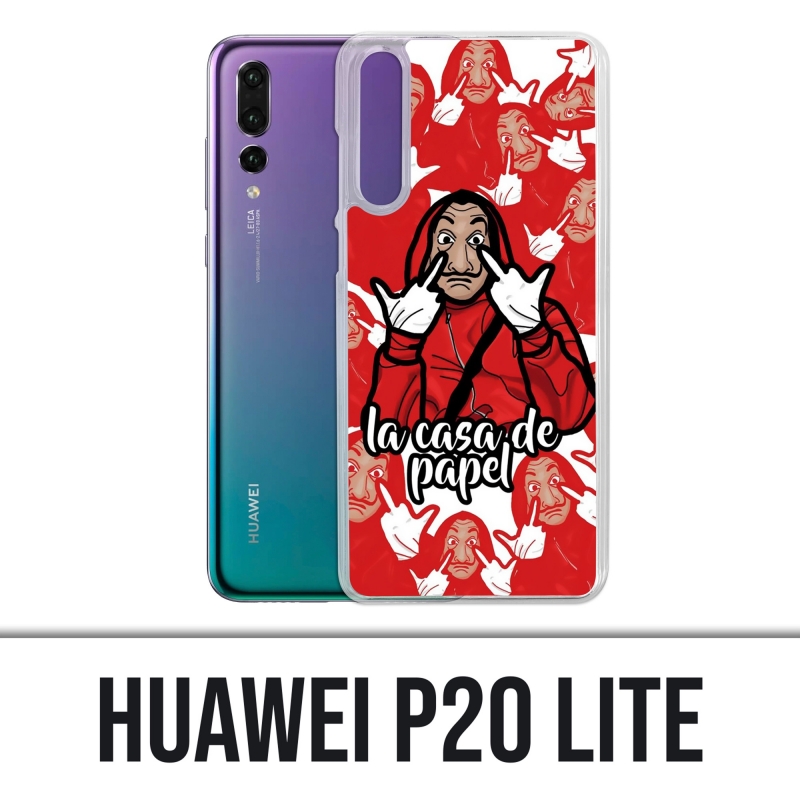 Funda Huawei P20 Lite - dibujos animados de casa de papel