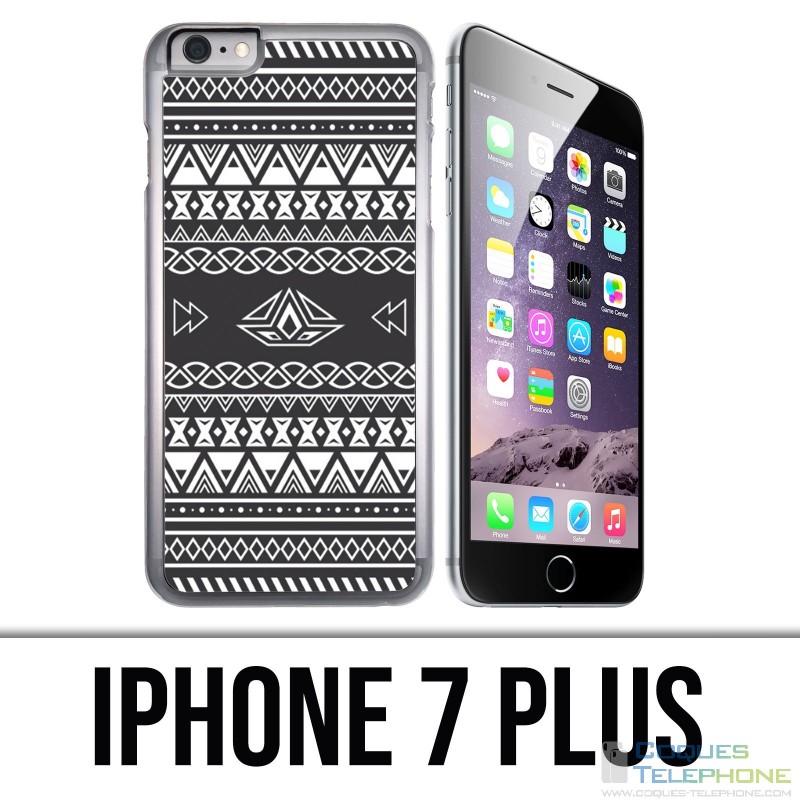 Coque iPhone 7 PLUS - Azteque Gris