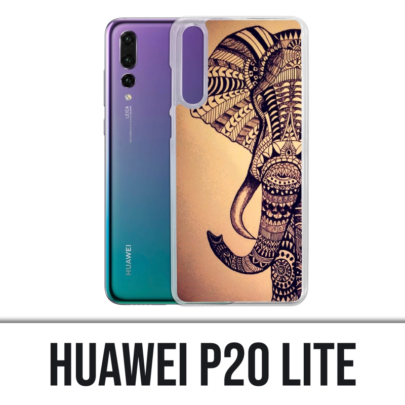 Coque Huawei P20 Lite - Éléphant Aztèque Vintage