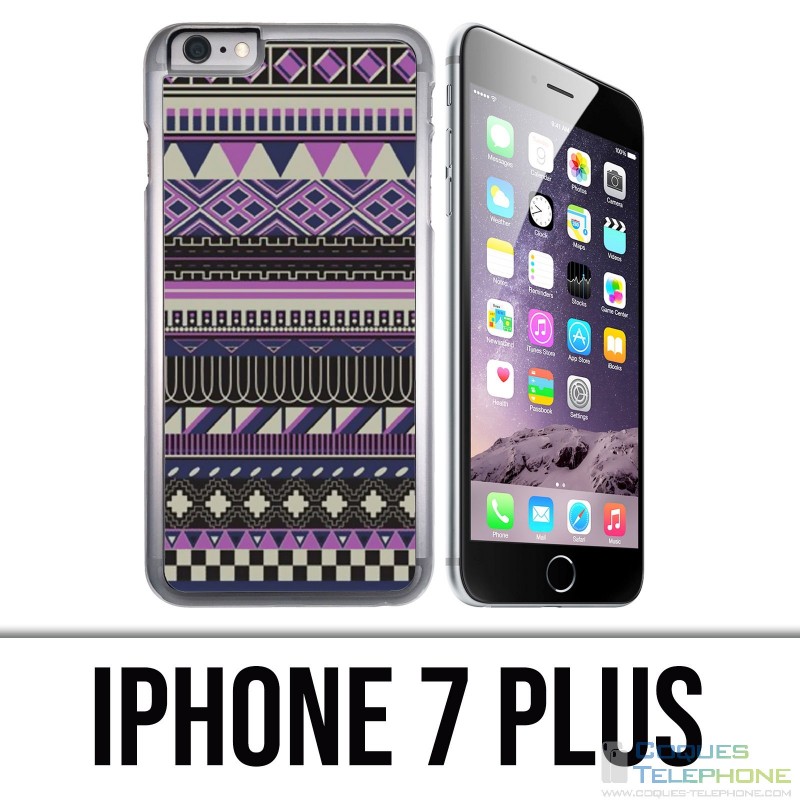 Coque iPhone 7 PLUS - Azteque Violet