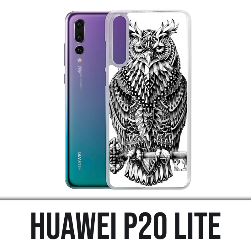 Coque Huawei P20 Lite - Hibou Azteque