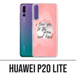 Huawei P20 Lite Case - Liebesbotschaft Mond zurück