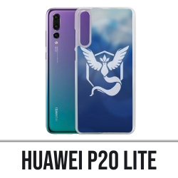 Custodia Huawei P20 Lite - Pokémon Go Team Blue Grunge