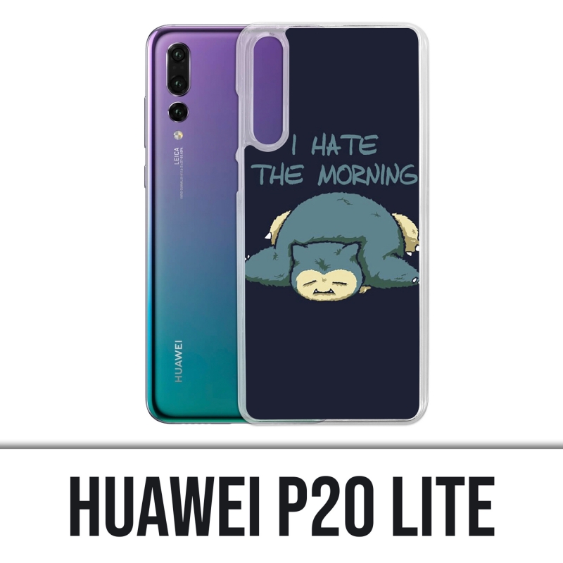Funda Huawei P20 Lite - Pokémon Ronflex Hate Morning