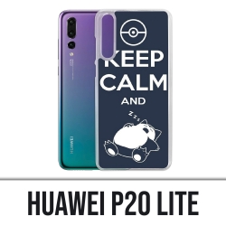 Coque Huawei P20 Lite - Pokémon Ronflex Keep Calm