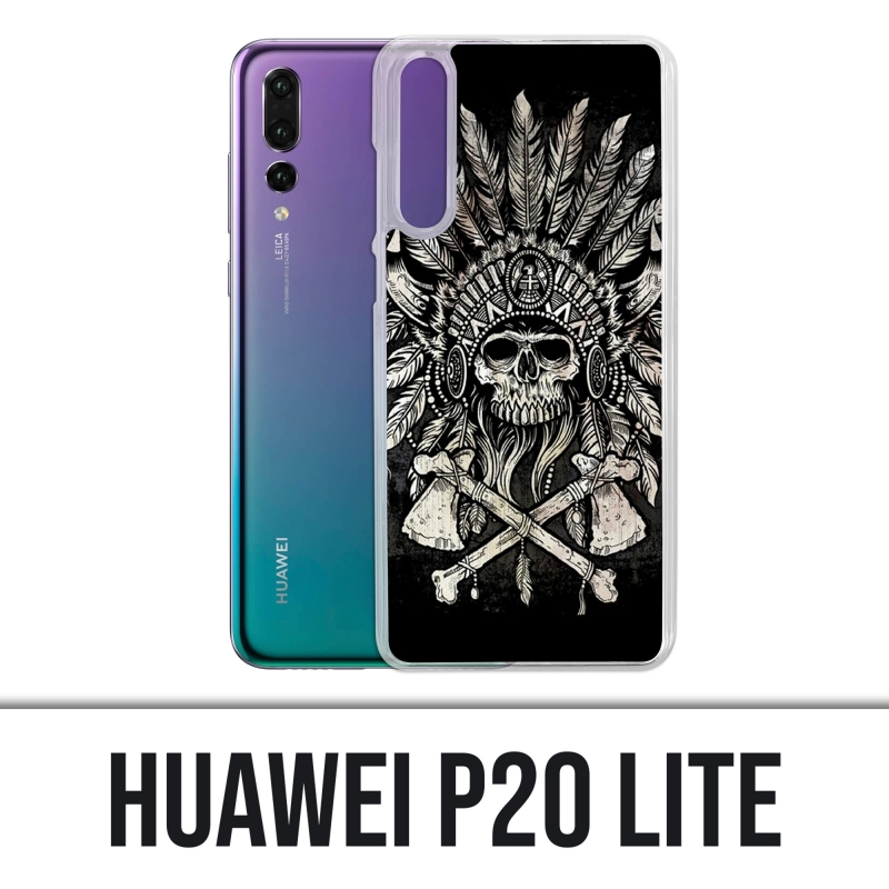 Funda Huawei P20 Lite - Plumas de cabeza de calavera