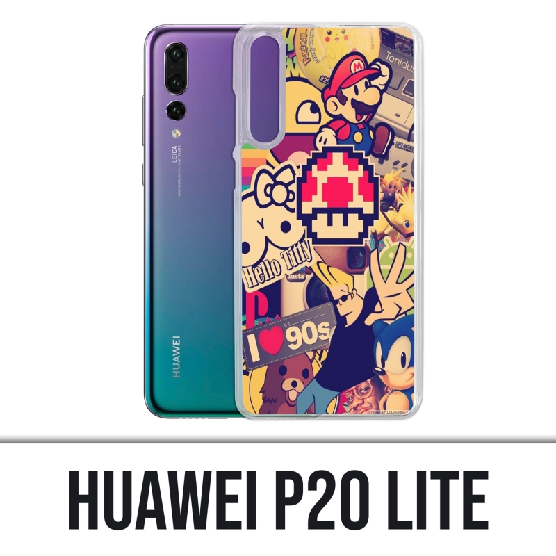 Funda Huawei P20 Lite - Vintage Stickers 90S