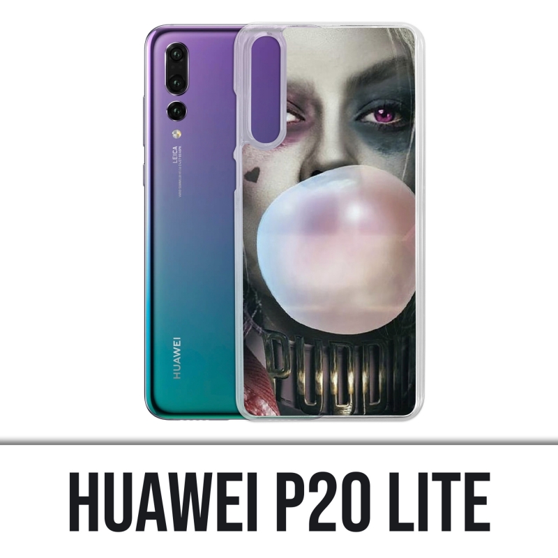 Custodia Huawei P20 Lite - Suicide Squad Harley Quinn Bubble Gum