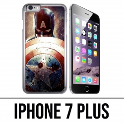 Custodia per iPhone 7 Plus - Captain America Grunge Avengers
