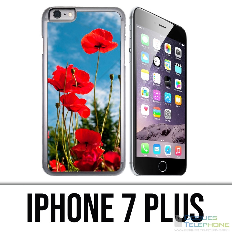 Custodia per iPhone 7 Plus - Papaveri 1