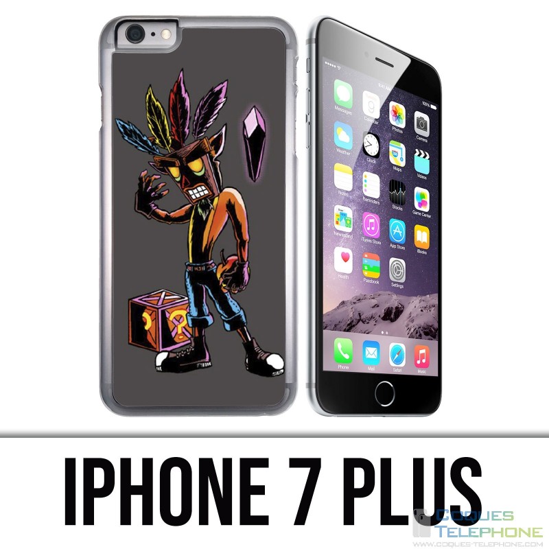 Coque iPhone 7 PLUS - Crash Bandicoot Masque