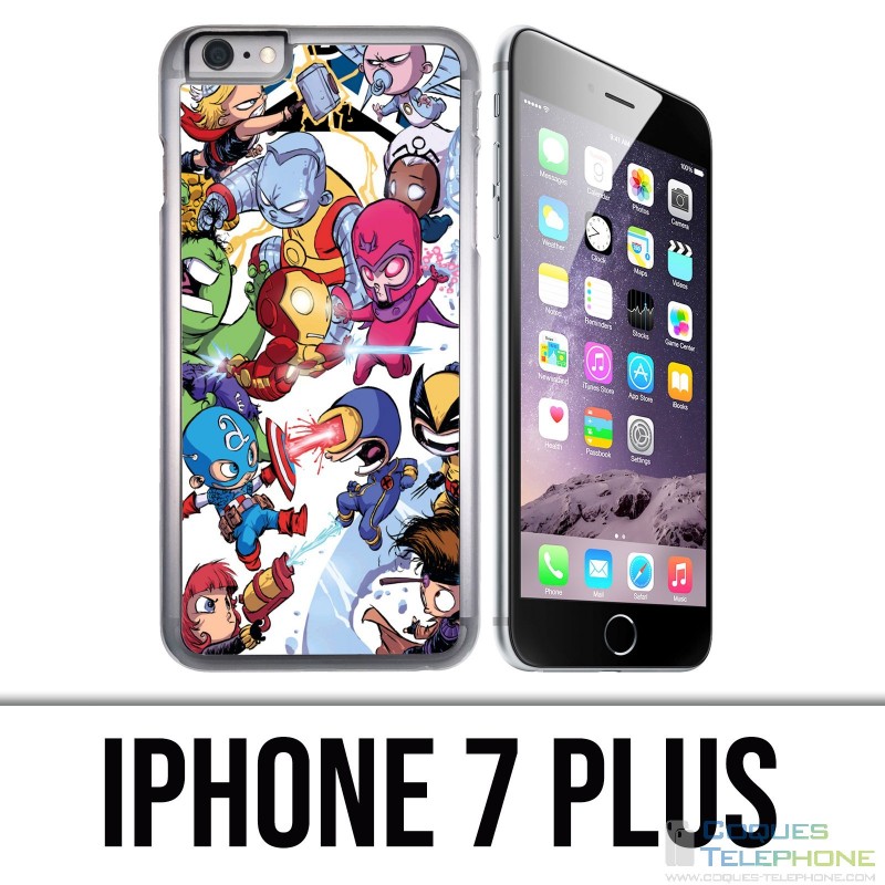 Custodia per iPhone 7 Plus - Cute Marvel Heroes