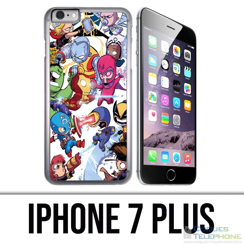 Funda iPhone 7 Plus - Cute Marvel Heroes