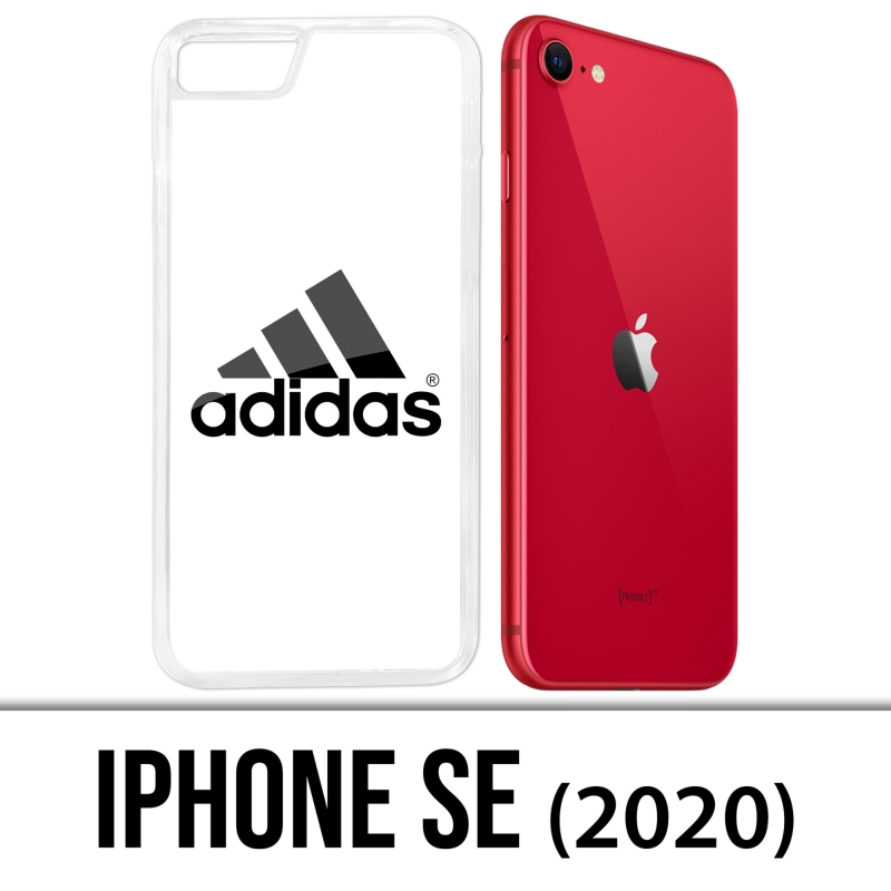 Custodia iPhone SE 2020 - Adidas Logo Blanc