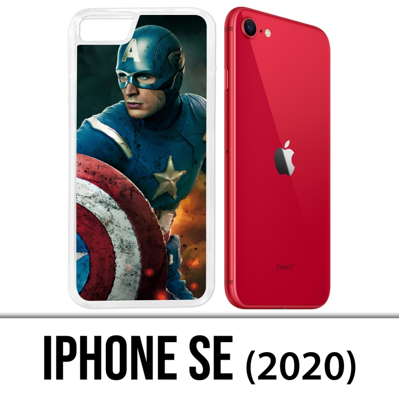 Funda iPhone 2020 SE - Captain America Comics Avengers
