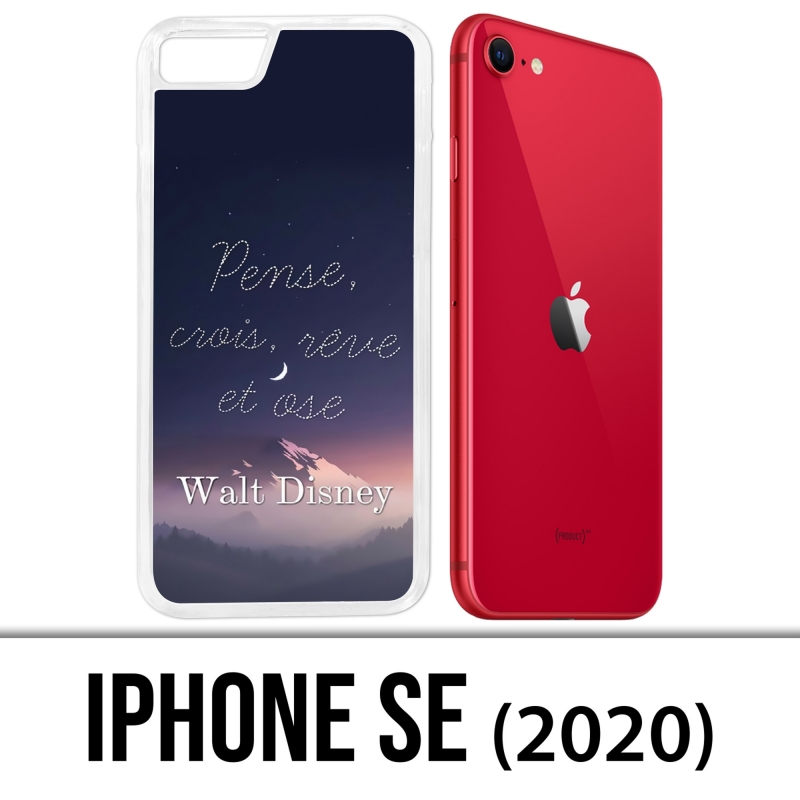 Coque iPhone SE 2020 - Disney Citation Pense Crois Reve