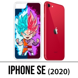 Funda iPhone 2020 SE - Dragon Ball Black Goku Cartoon