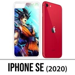 Coque iPhone SE 2020 - Dragon Ball Goku Couleur