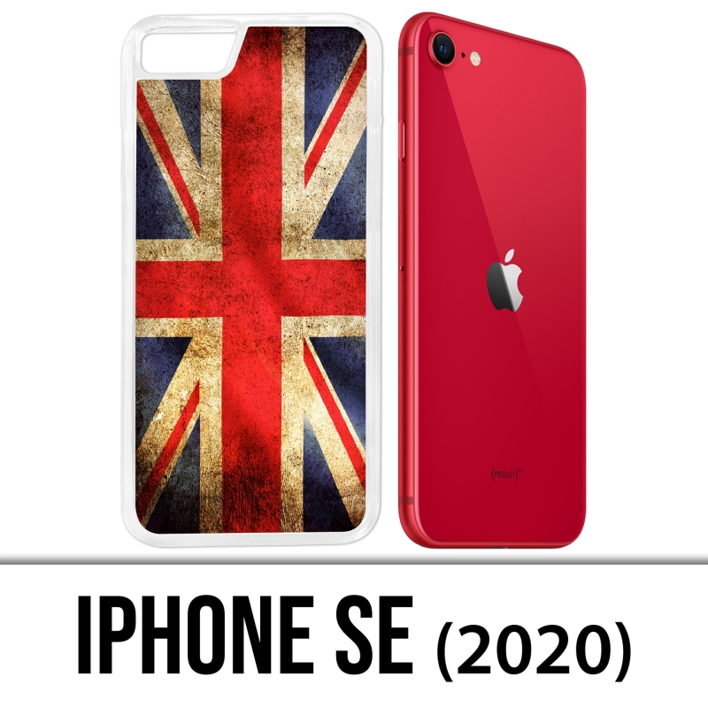 Funda iPhone 2020 SE - Drapeau Uk Vintage