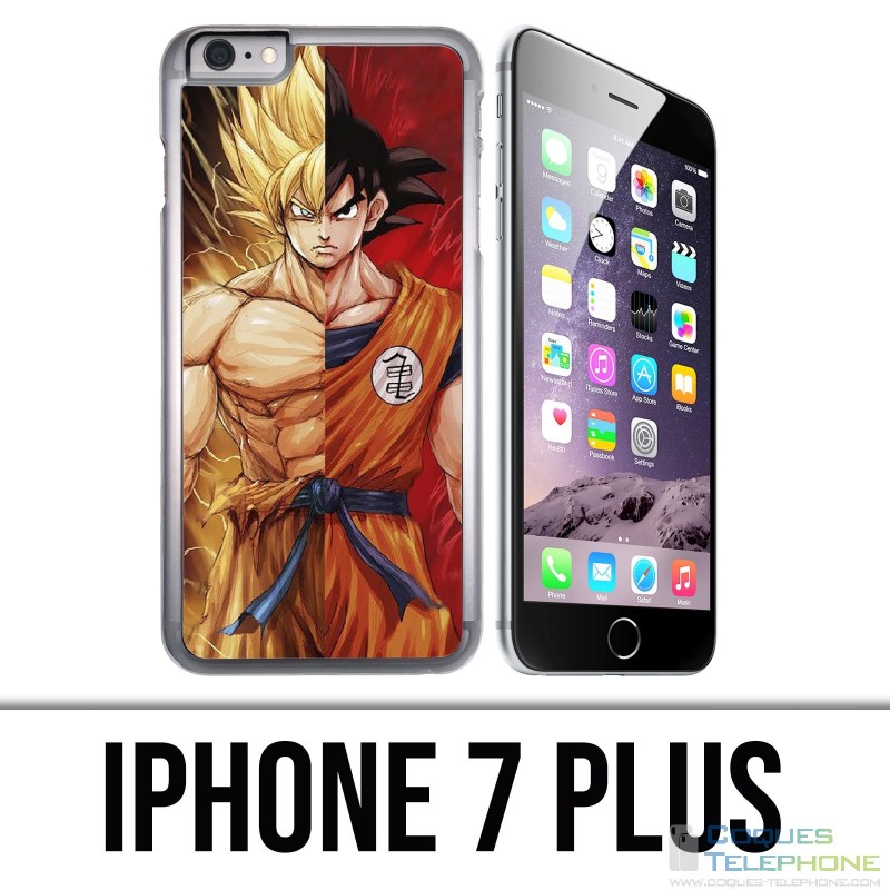 Coque iPhone 7 PLUS - Dragon Ball Goku Super Saiyan