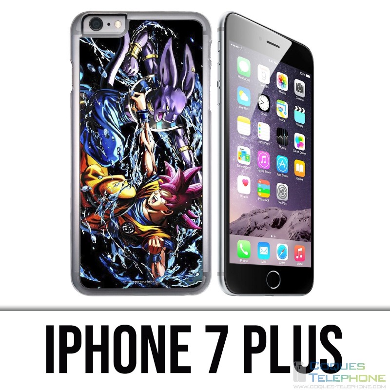 Coque iPhone 7 PLUS - Dragon Ball Goku Vs Beerus