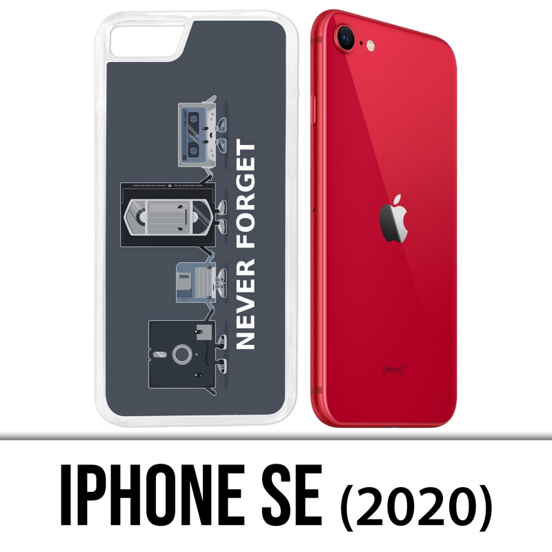 Coque iPhone SE 2020 - Never Forget Vintage