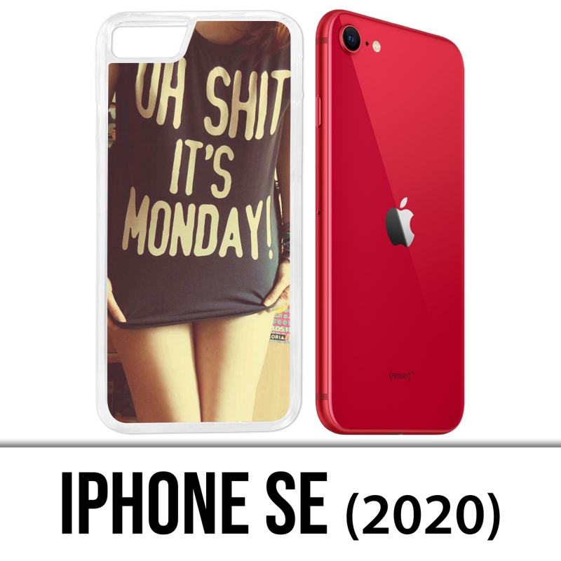 Coque iPhone SE 2020 - Oh Shit Monday Girl