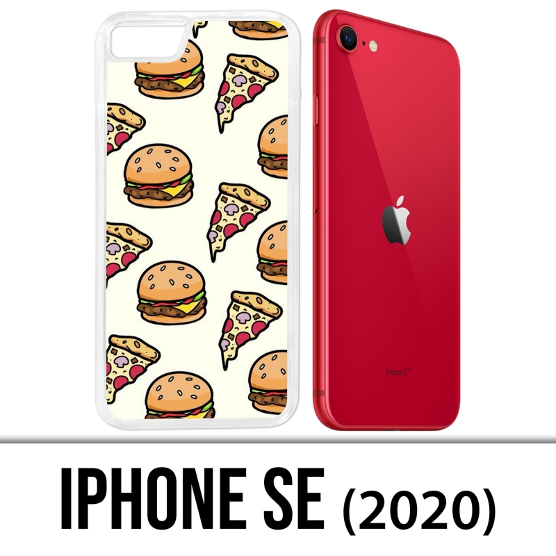 Coque iPhone SE 2020 - Pizza Burger