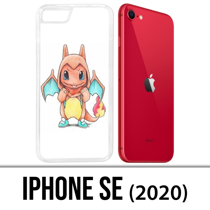 Coque iPhone SE 2020 - Pokemon Bébé Salameche