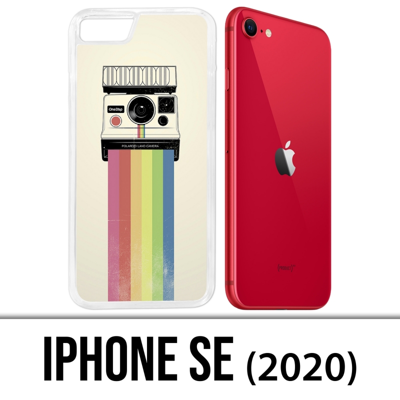 Custodia iPhone SE 2020 - Polaroid Arc En Ciel Rainbow