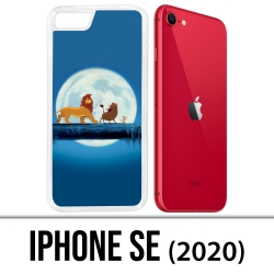 Coque iPhone SE 2020 - Roi Lion Lune