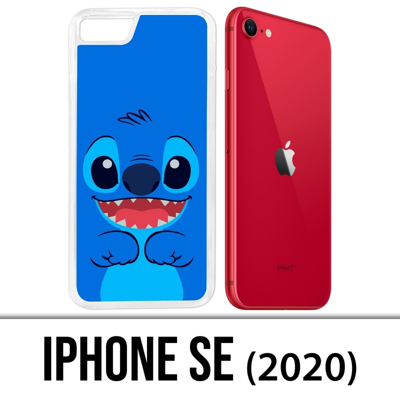 Coque iPhone SE 2020 - Stitch Bleu