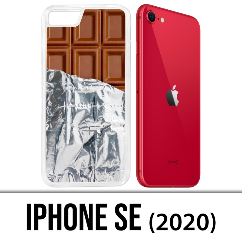 Funda iPhone 2020 SE - Tablette Chocolat Alu