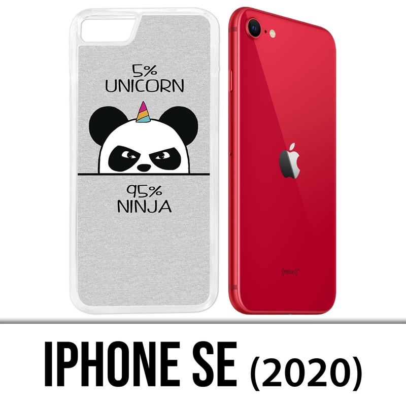 Coque iPhone SE 2020 - Unicorn Ninja Panda Licorne